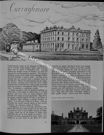 IRELAND OF THE WELCOMES  ARTICLE ON CURRAGHMORE